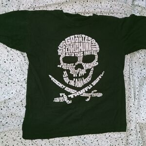 Kids Black Graphic T-Shirt